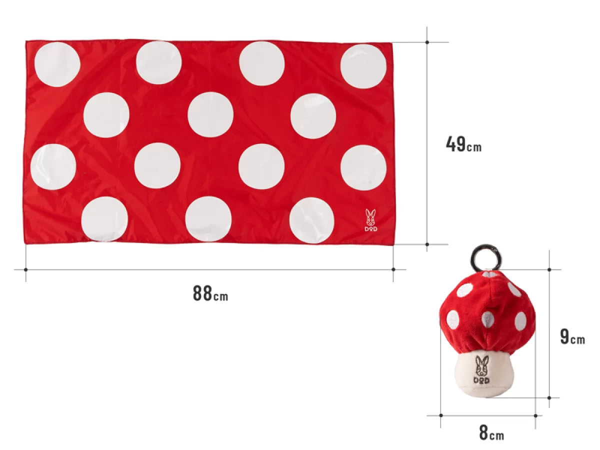 DOD - Kinoko Koko Sheet LE1-247-RD - dimensions