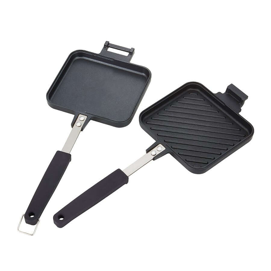 Manual Sandwich Toaster, Gas Sandwich Toaster, Stove Top Waffle Iron  Sandwich Press Toaster Non-Stick Plate Gas Hob 