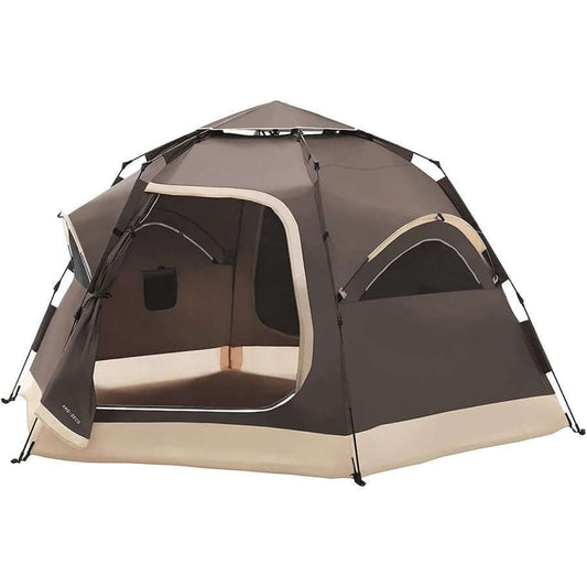 AND·DECO - One - touch Tent 5p szt01 - br - WhoWhy International