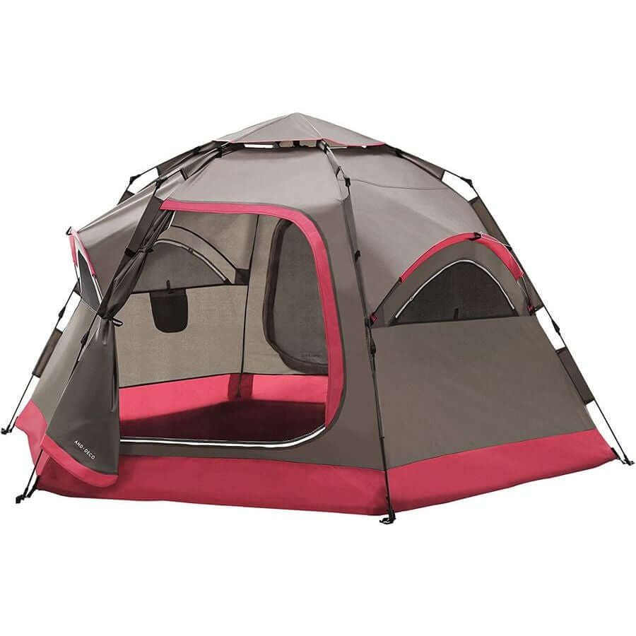 AND·DECO - One - touch Tent 5p szt01 - br - WhoWhy International