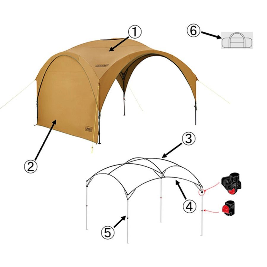 Coleman - Sidewall for TC Party Shade Light/300 with Sidewall 5010006421 - WhoWhy International