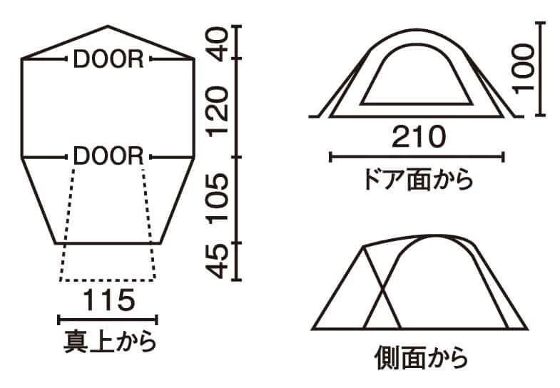 Coleman - Touring Dome ST Olive 2000038141 - WhoWhy International