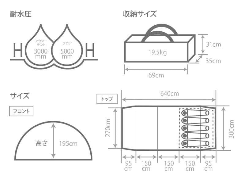 DOD - KAMABOKO TENT 3(M) T5 - 689 - WhoWhy International