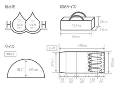 DOD - KAMABOKO TENT 3(M) T5 - 689 - WhoWhy International