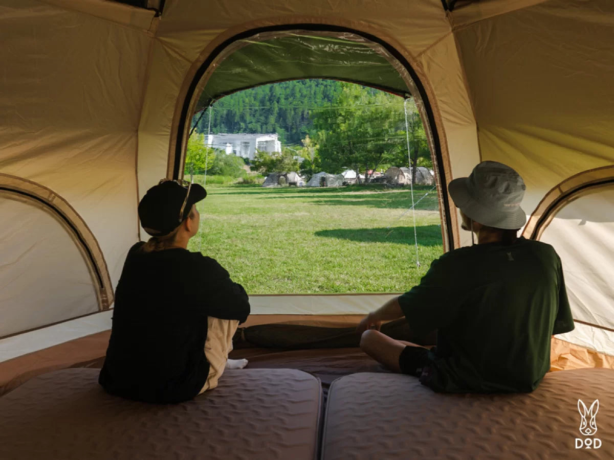 DOD - Kinoko Tent 2 Clear Window PL4-241-CL - in use