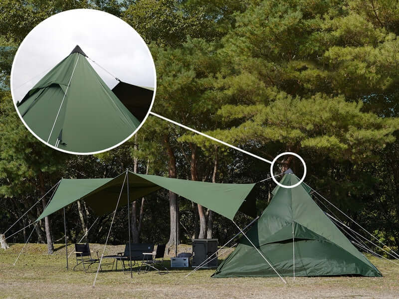 DOD - ONE POLE TENT RX(L) T6 - 817 - KH - WhoWhy International