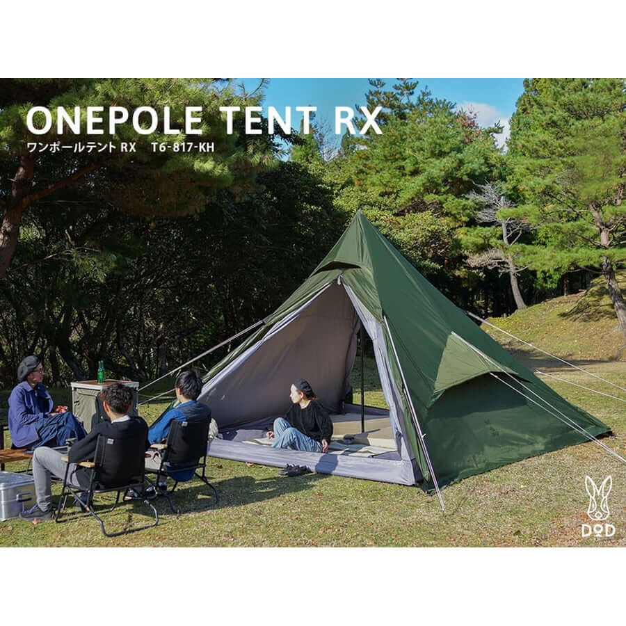 DOD - ONE POLE TENT RX(L) T6 - 817 - KH - WhoWhy International