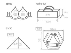 DOD - One Pole Tent (s) T3 - 44 - TN - WhoWhy International