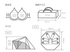 DOD - Yadokari Tent T6 - 662 - GY - WhoWhy International