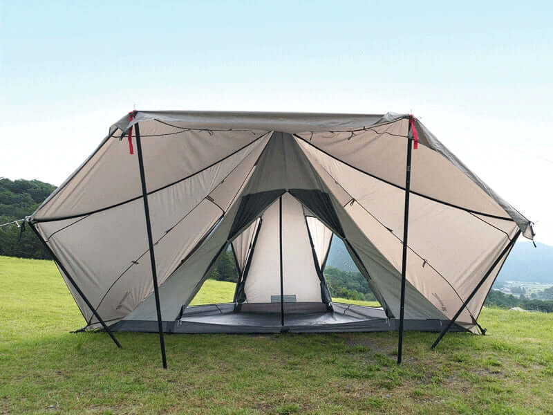 tent national geographic DoD Outdoor Yadokari Camping Tent for 6 persons Tan Color (T6-662-TN)
