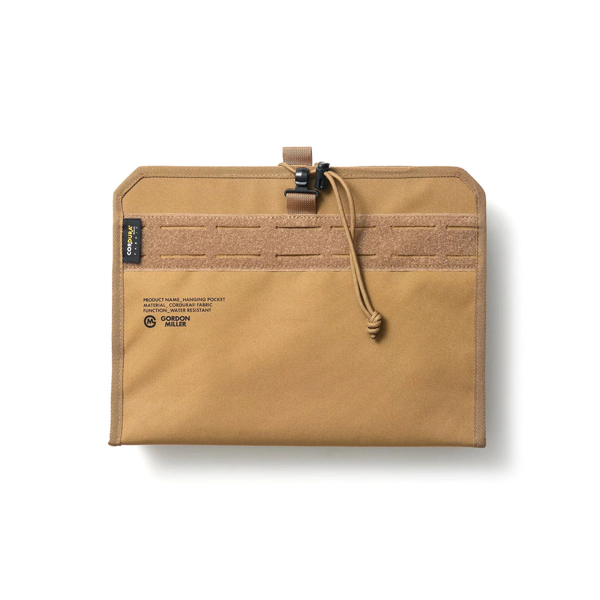 Gordon Miller - Cordura Hanging Pocket Coyote - product photo on white background