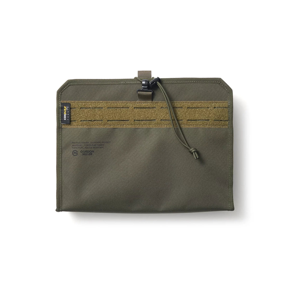 Gordon Miller - Cordura Hanging Pocket Olive Green - product photo on white background
