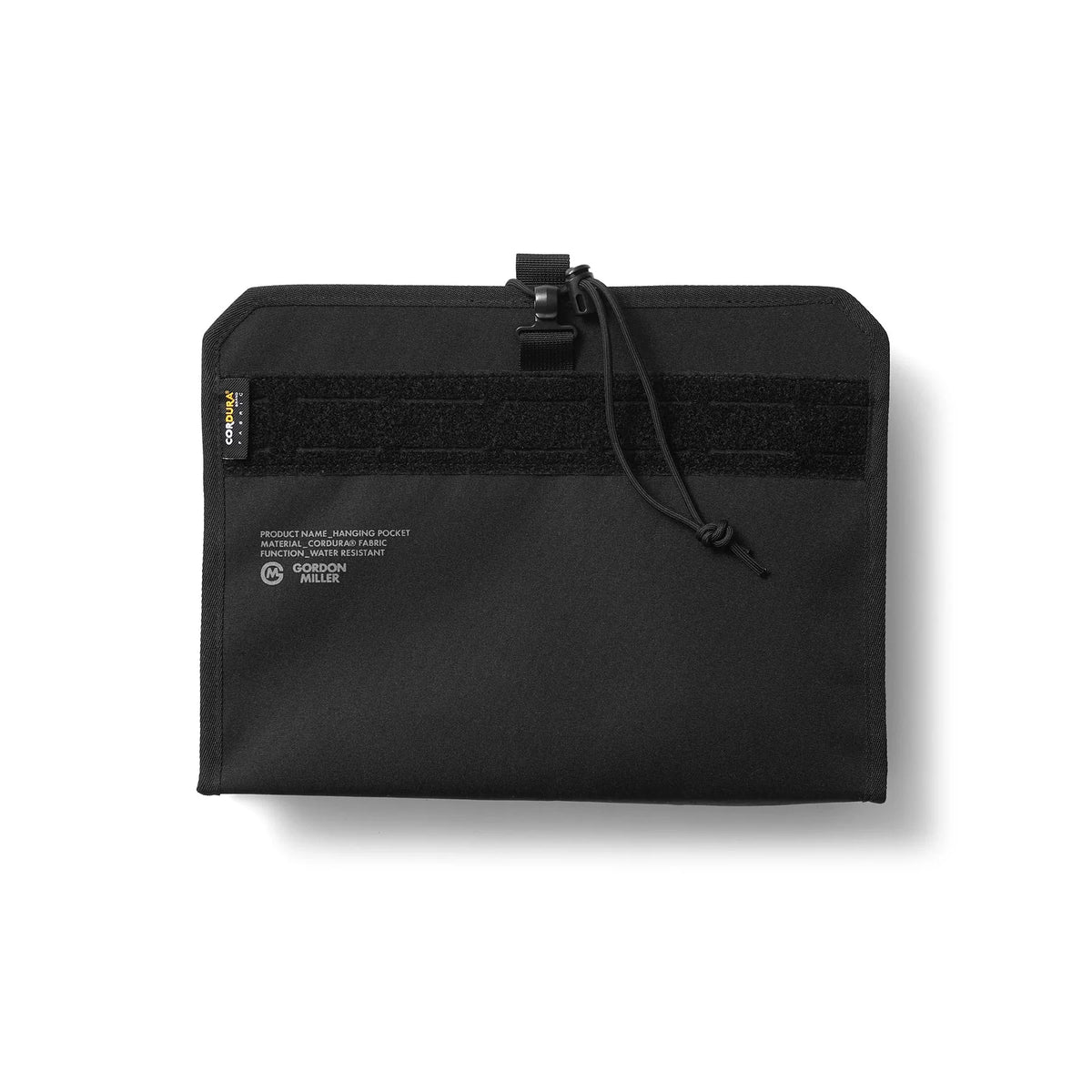 Gordon Miller - Cordura Hanging Pocket Black - product photo on white background