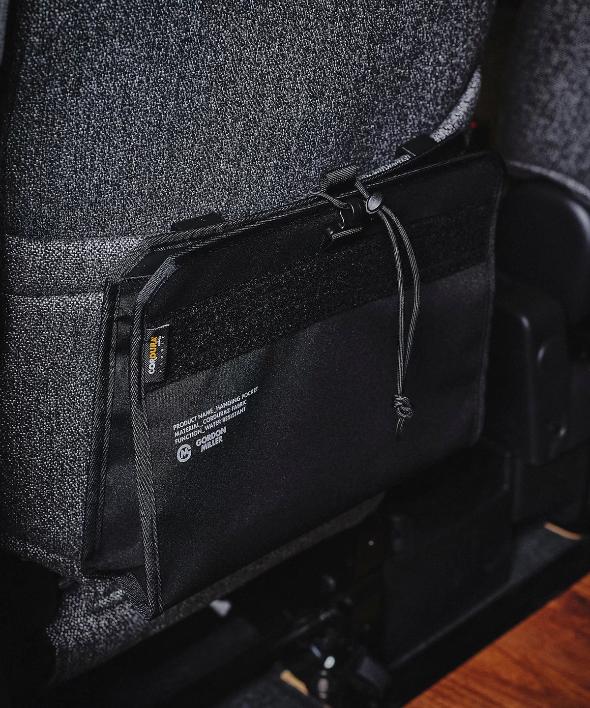 Gordon Miller - Cordura Hanging Pocket - in use