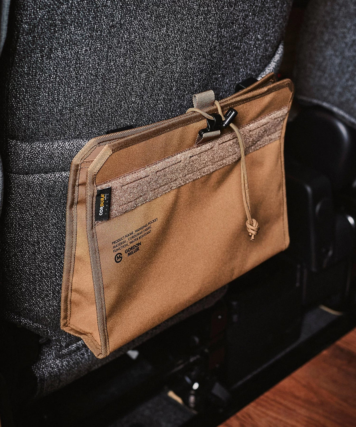 Gordon Miller - Cordura Hanging Pocket - in use