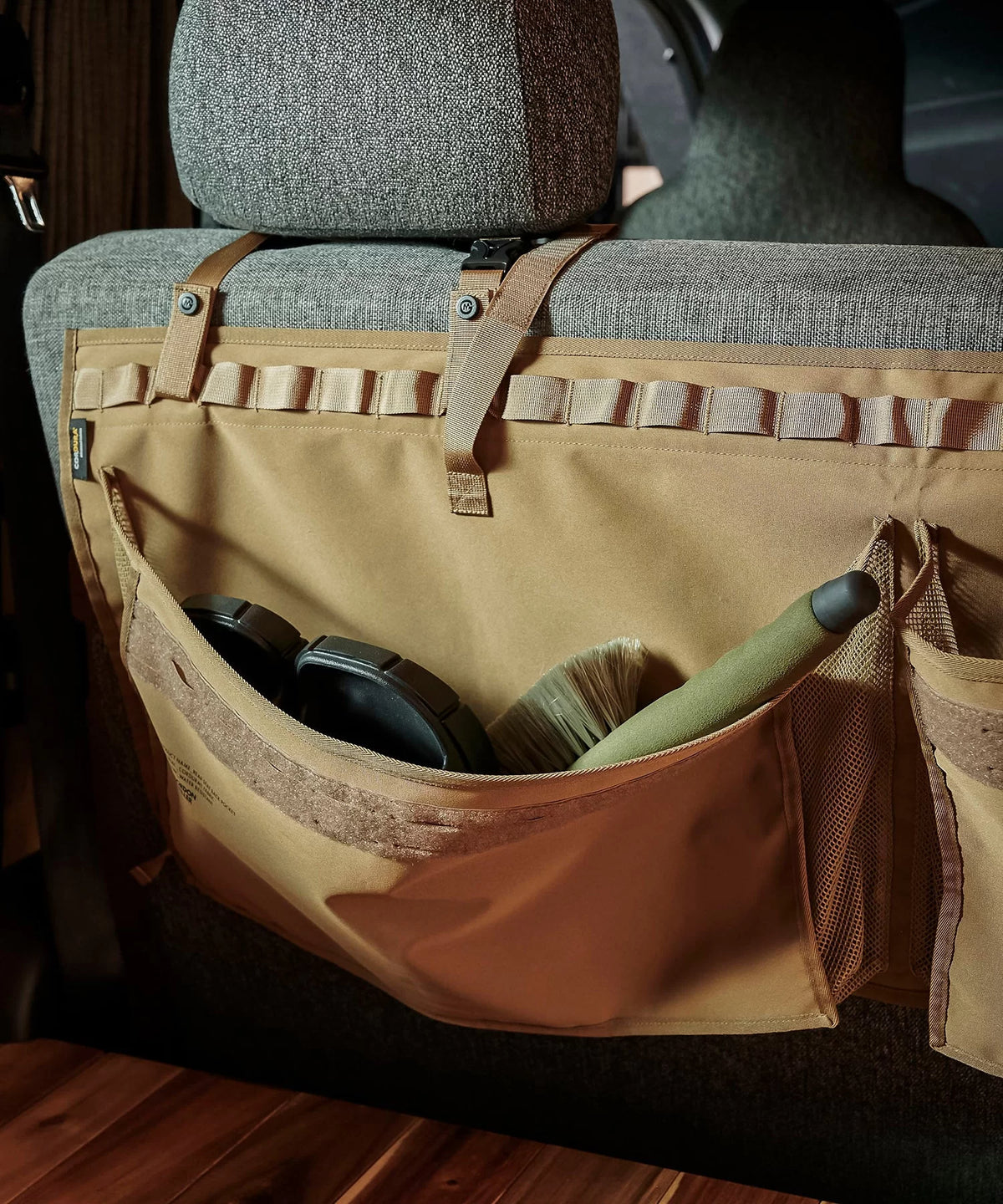 Gordon Miller - Cordura Waterproof Rear Seat Back Pocket - in use