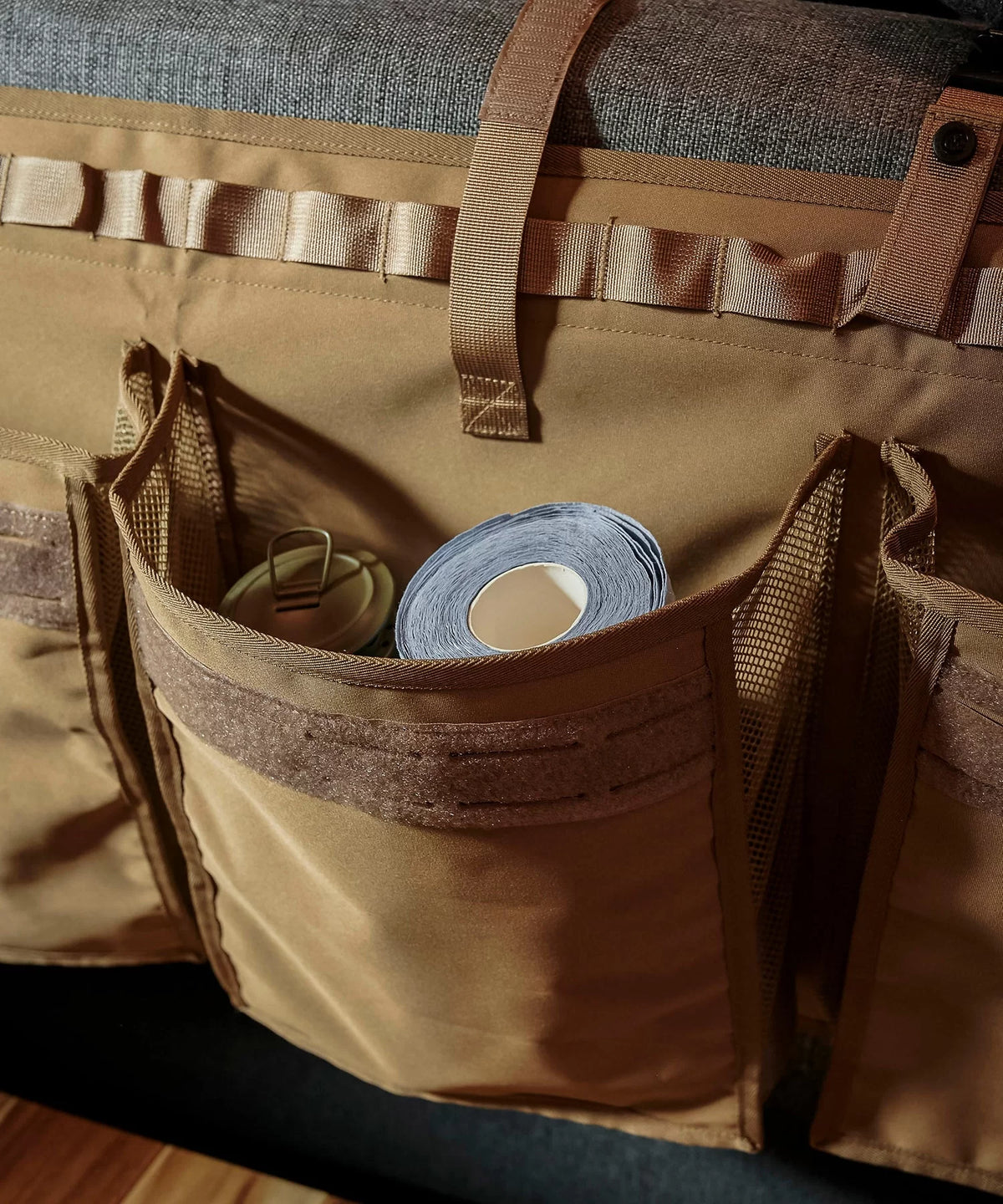 Gordon Miller - Cordura Waterproof Rear Seat Back Pocket - in use