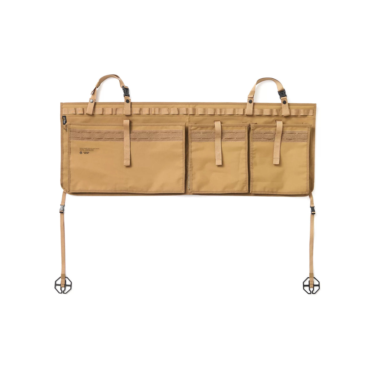 Gordon Miller - Cordura Waterproof Rear Seat Back Pocket Coyote - product photo on white background