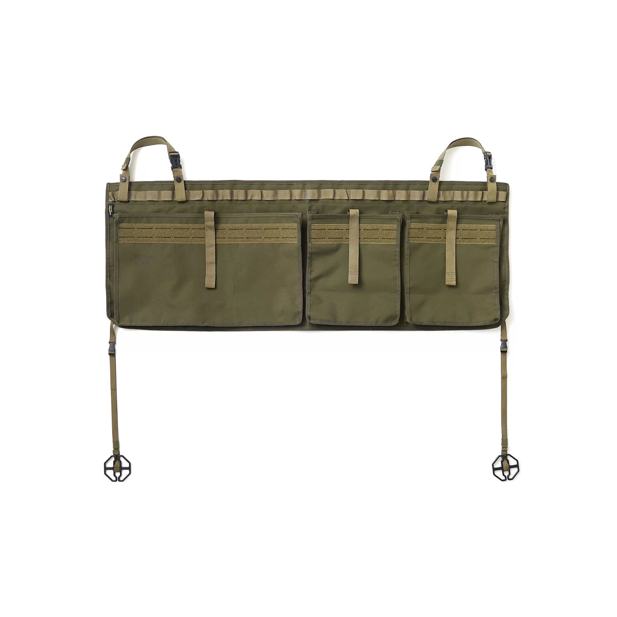 Gordon Miller - Cordura Waterproof Rear Seat Back Pocket Olive Green - product photo on white background
