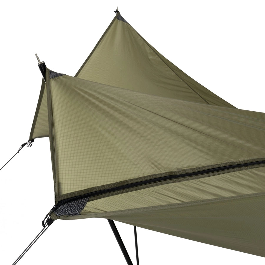 military hammock tent Helinox-Tac. Cot Tent High Tarp Fly-WhoWhy International-Japanese Camping Gear
