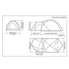 snow peak - Amenity Dome Tent M SDE - 001RH - WhoWhy International