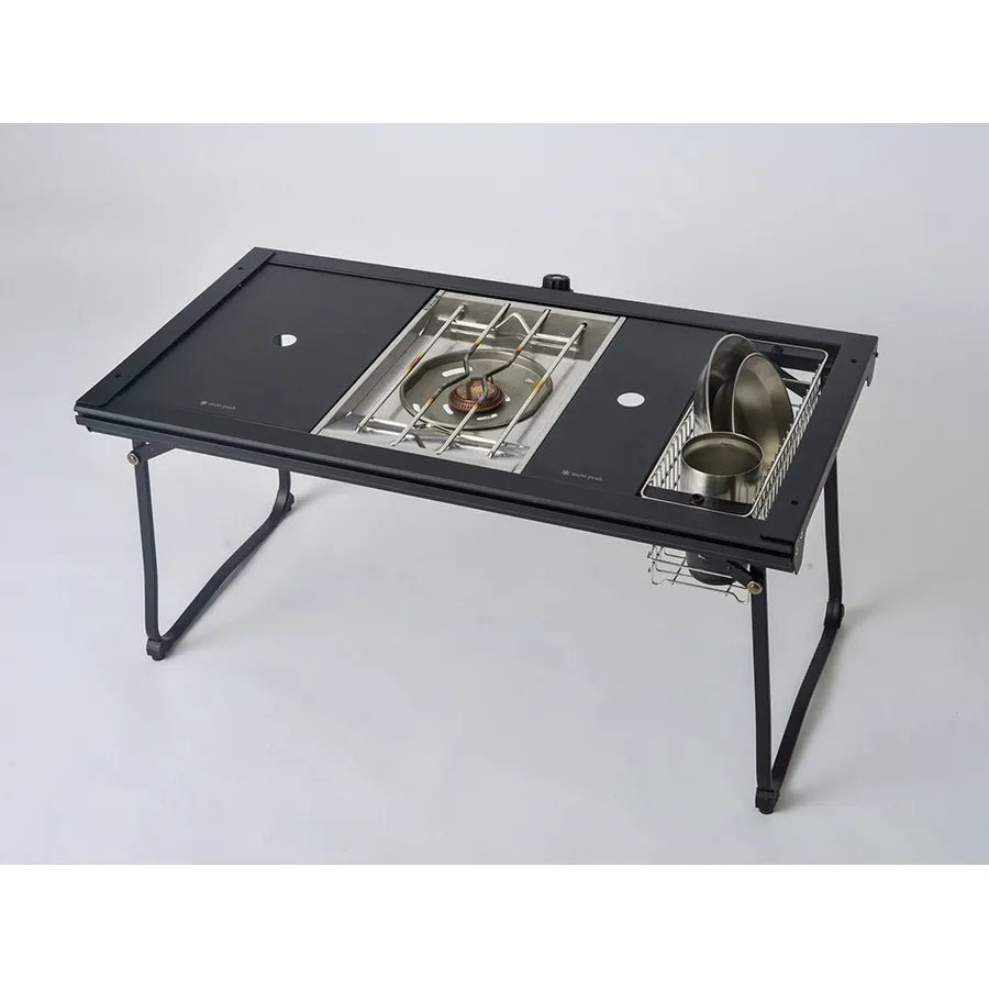 snow peak - Stainless Steel Tray 1 Unit Black FES - 085 - BK - WhoWhy International