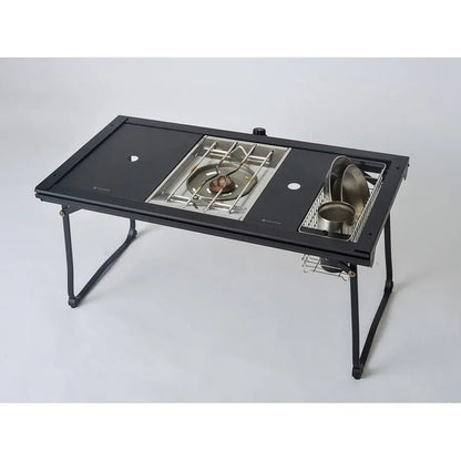 snow peak - Stainless Steel Tray 1 Unit Black FES - 085 - BK - WhoWhy International