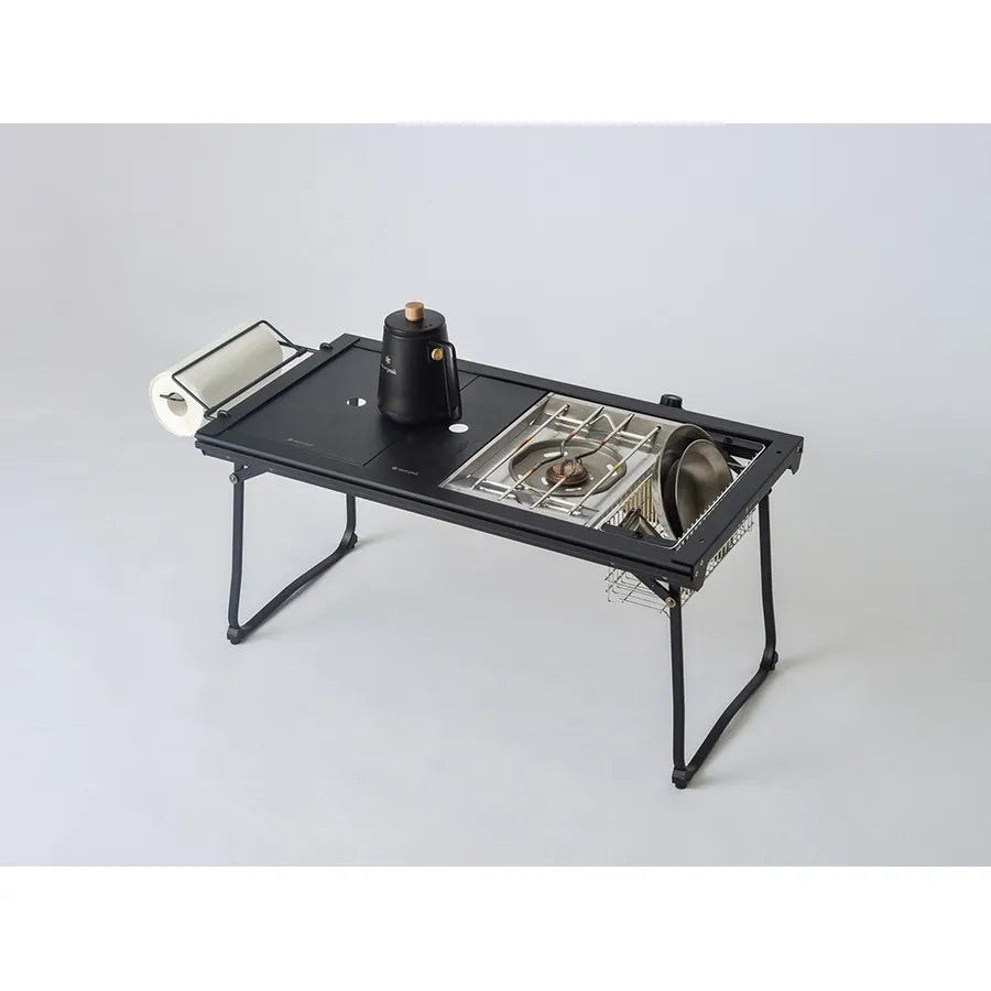 snow peak - Stainless Steel Tray Half Unit Black FES-086-BK - WhoWhy International