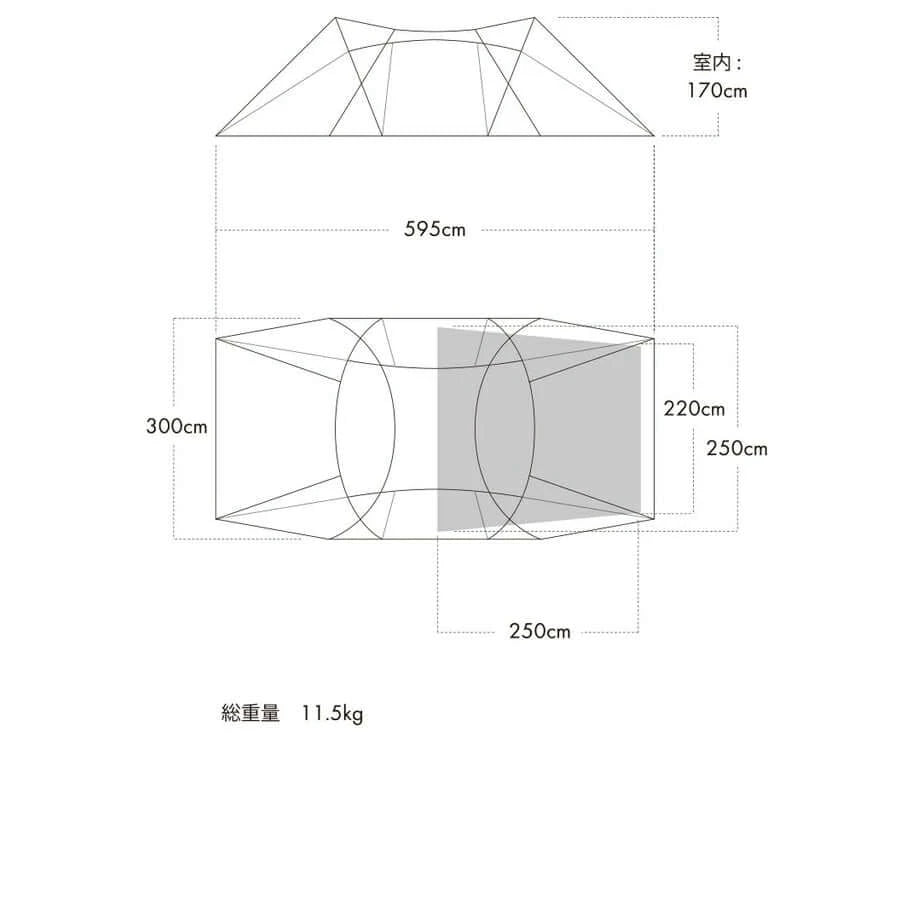 blokker tent ZANE ARTS ROGA – Compact Two‐Room Tunnel Tent (2–4 Person Capacity)