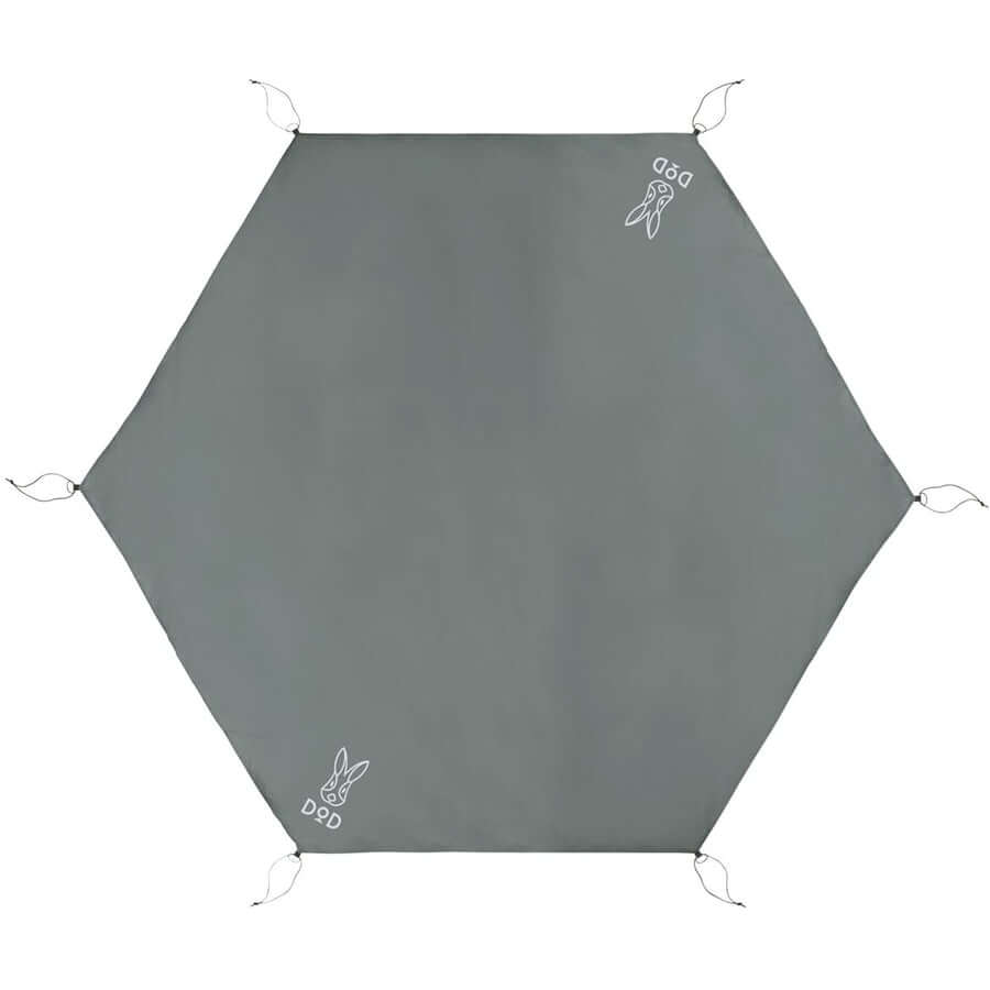 DOD - GROUND SHEET for ONE POLE TENT (M) GS5-562-GY-Quality Foreign Outdoor and Camping Equipment-WhoWhy