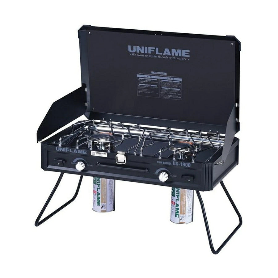 Uniflame - 瓦斯雙口爐 US-1900 黑色限定版 610350