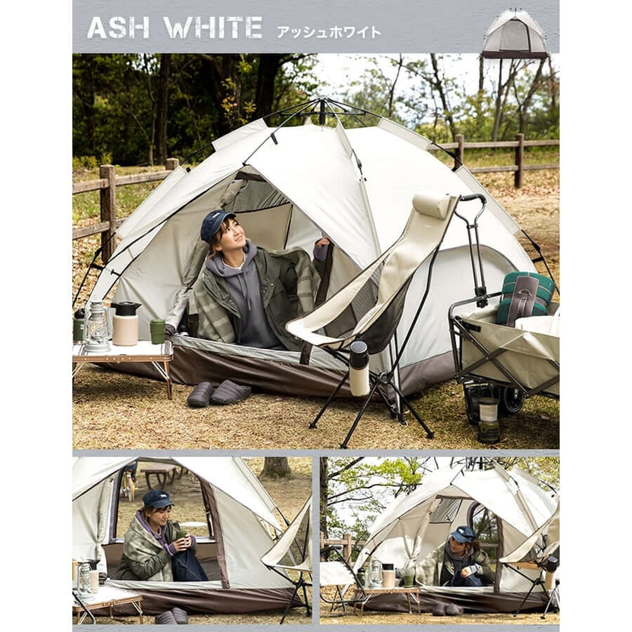 AND·DECO - One-Touch Tent 4P lxt02-br-Quality Foreign Outdoor and Camping Equipment-WhoWhy