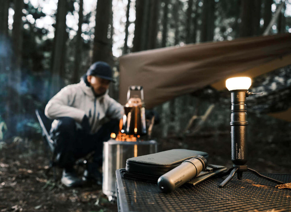 ELECOM - NESTOUT Bubble type LED Lantern LAMP-1 DE-NEST-GLP01BK-Quality Foreign Outdoor and Camping Equipment-WhoWhy
