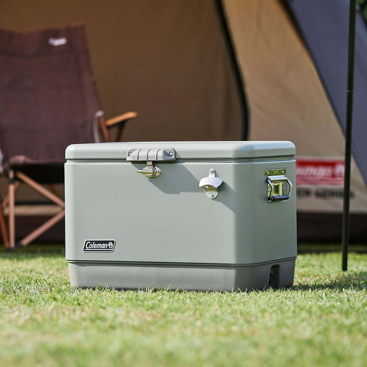 Coleman - Cooler Box 54QT Steel Belt R 2161177-Quality Foreign Outdoor and Camping Equipment-WhoWhy