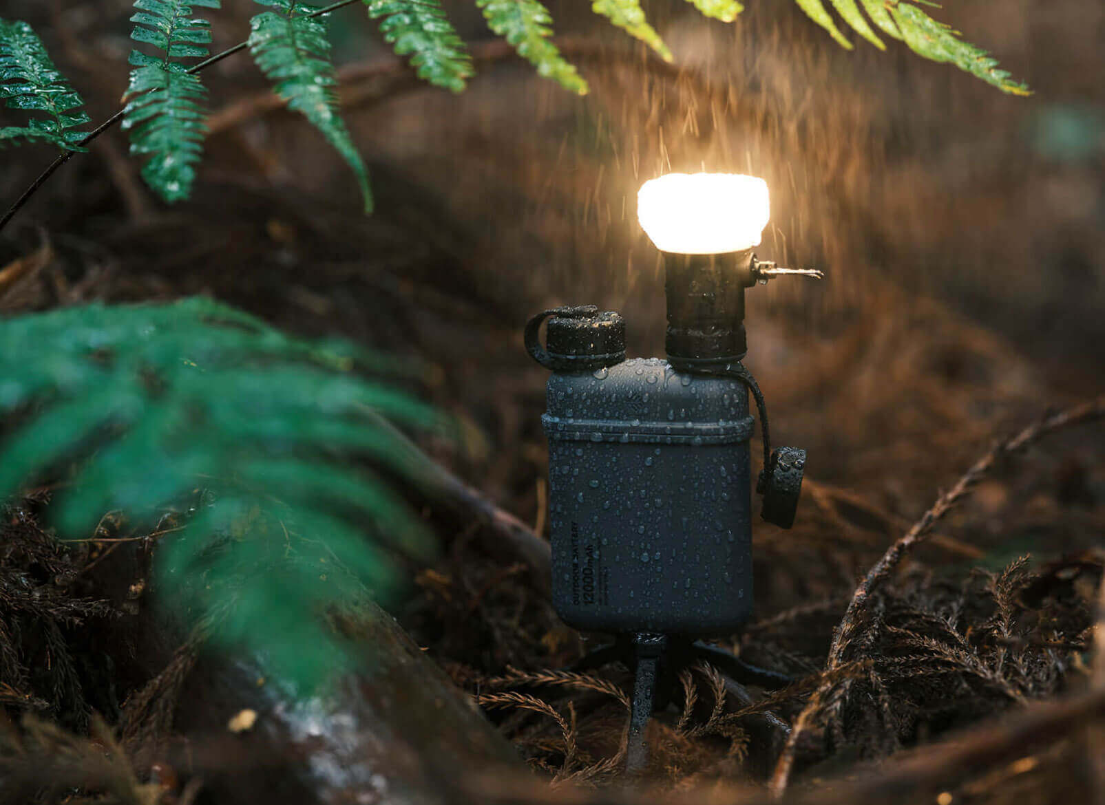 ELECOM - NESTOUT Bubble type LED Lantern LAMP-1 DE-NEST-GLP01BK-Quality Foreign Outdoor and Camping Equipment-WhoWhy