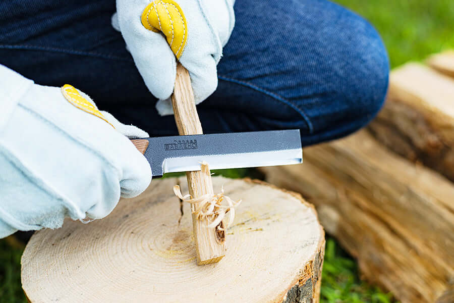BABACHO - TAKIBINATA Wood Splitting Knife 110mm -Quality Foreign Outdoor and Camping Equipment-WhoWhy