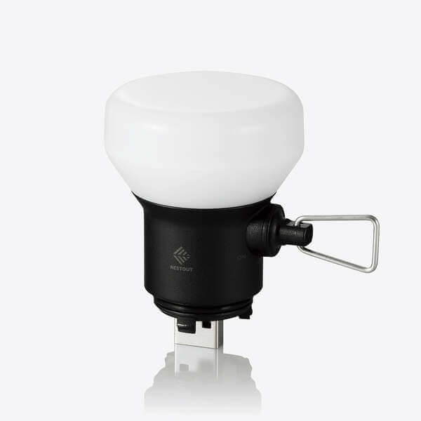 ELECOM - NESTOUT Bubble type LED Lantern LAMP-1 DE-NEST-GLP01BK-Quality Foreign Outdoor and Camping Equipment-WhoWhy