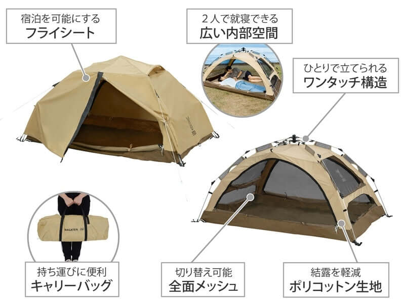 DOD - WAGAYA-NO TENT (S) T2-981-TN-Quality Foreign Outdoor and Camping Equipment-WhoWhy