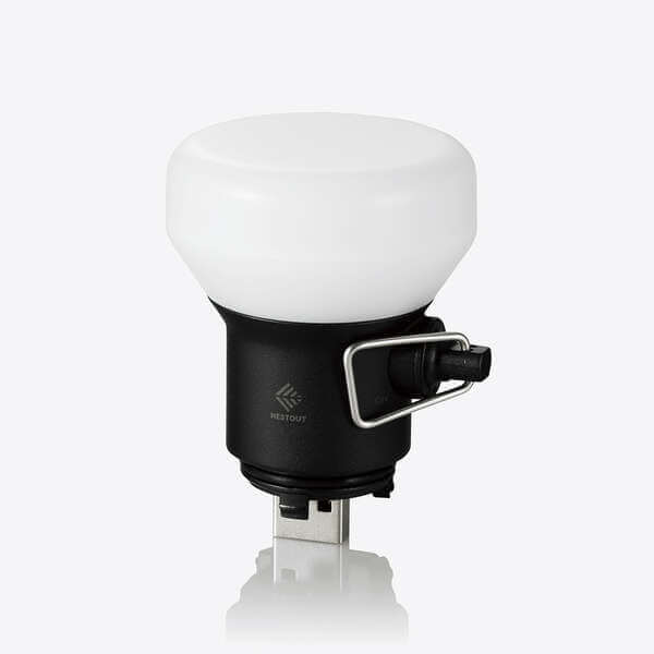 ELECOM - NESTOUT Bubble type LED Lantern LAMP-1 DE-NEST-GLP01BK-Quality Foreign Outdoor and Camping Equipment-WhoWhy