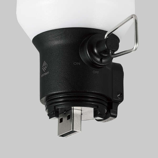 ELECOM - NESTOUT Bubble type LED Lantern LAMP-1 DE-NEST-GLP01BK-Quality Foreign Outdoor and Camping Equipment-WhoWhy