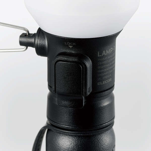 ELECOM - NESTOUT Bubble type LED Lantern LAMP-1 DE-NEST-GLP01BK-Quality Foreign Outdoor and Camping Equipment-WhoWhy